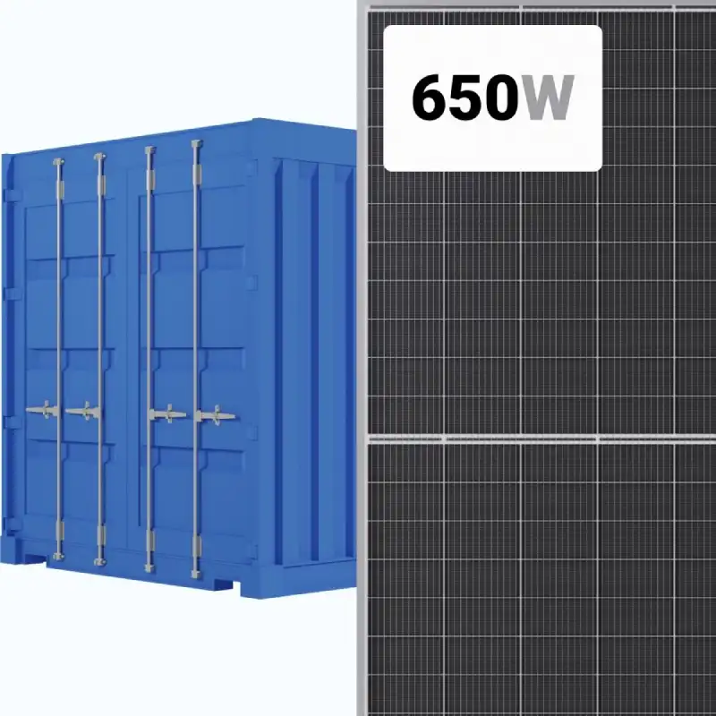 Canadian Solar 650W Solar Panel 132 Cells Bifacial BiHiKu7 CS7N-650MB-AG Container 496 panels