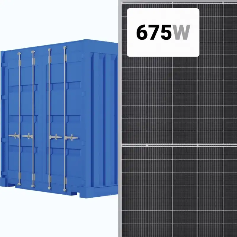 Canadian Solar 675W Solar Panel 132 Cells Bifacial CS7N-675TB-AG Container 496 panels